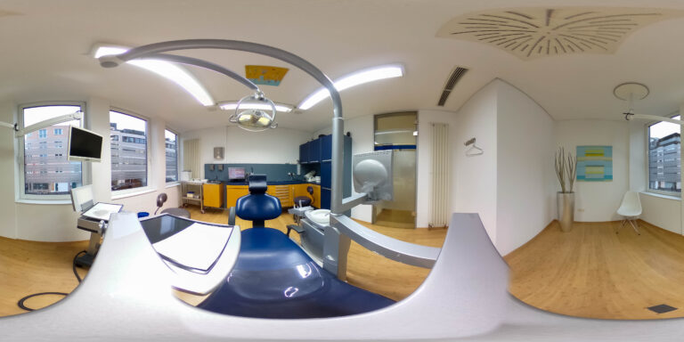 Licensed editorial photograph of a dental care environment, not this provider